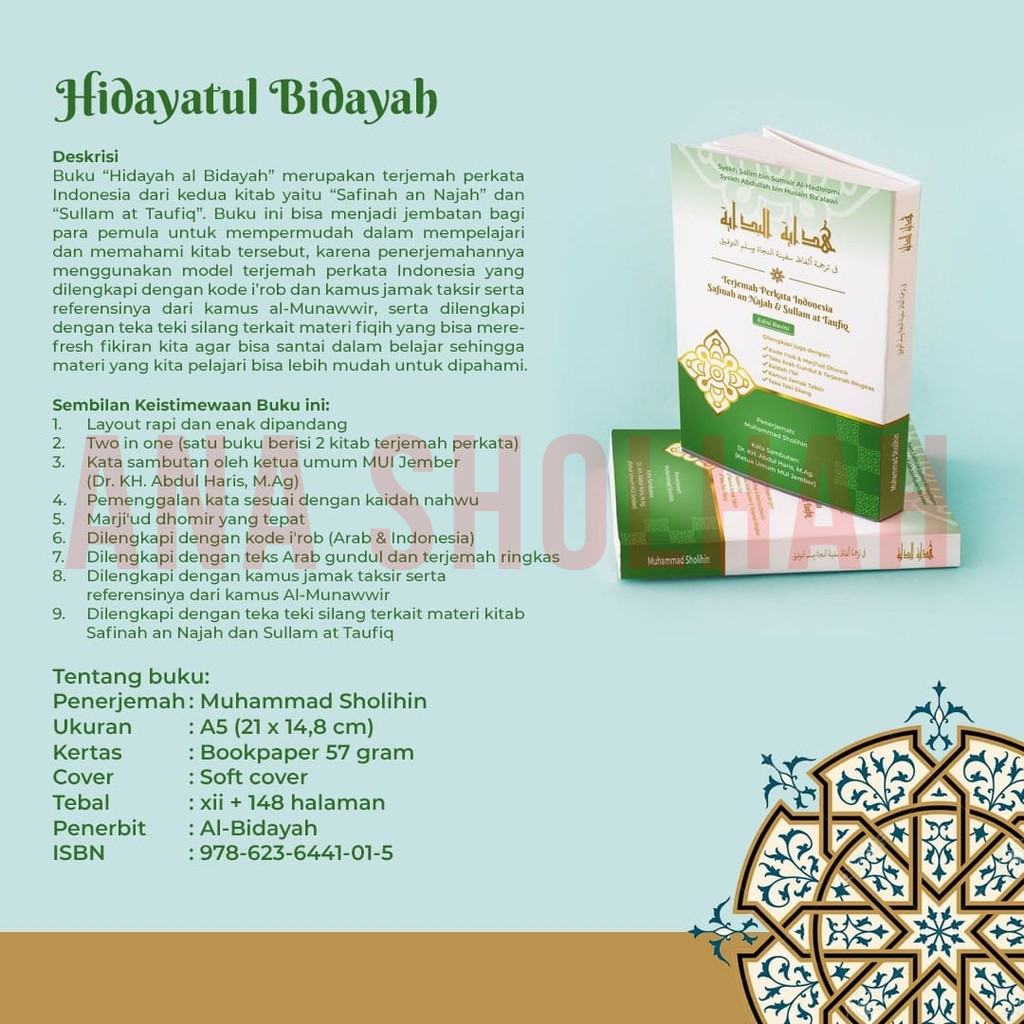 Revisi Terjemah kitab Safinah & Sullam makna perkata, Hidayatul Bidayah, Safinatunnjah & Sullamuttau
