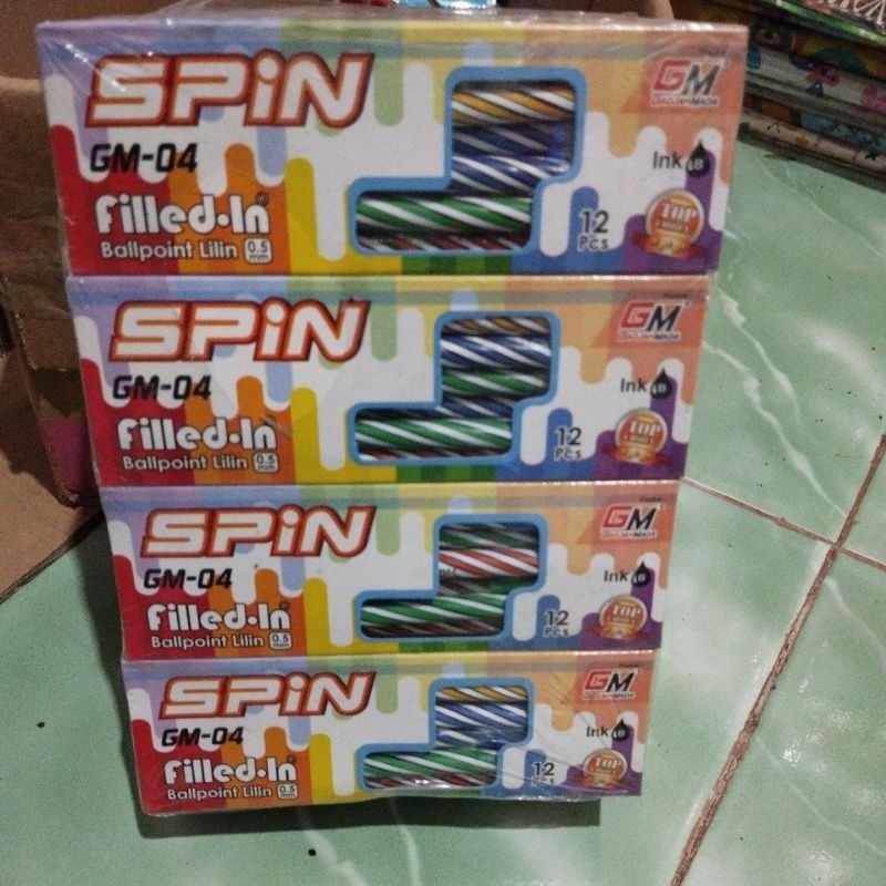 

pulpen ulir pen spiral gm spin 12 pcs