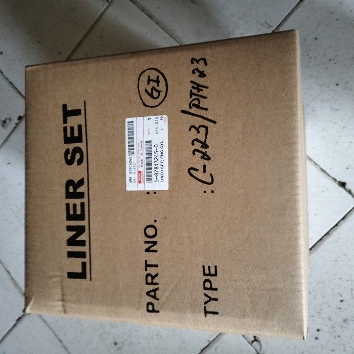 SPARE PART LINER KIT SET RING PISTON BORING ISUZU PANTHER 2.3 ORI JP