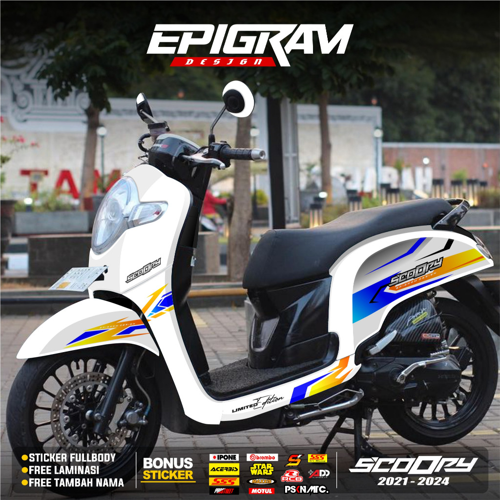 Decal Sticker Motor Scoopy Fi New 2017 2018 2019 2020 Fullbody - Sticker Skotlet Variasi Scoopy Fi N