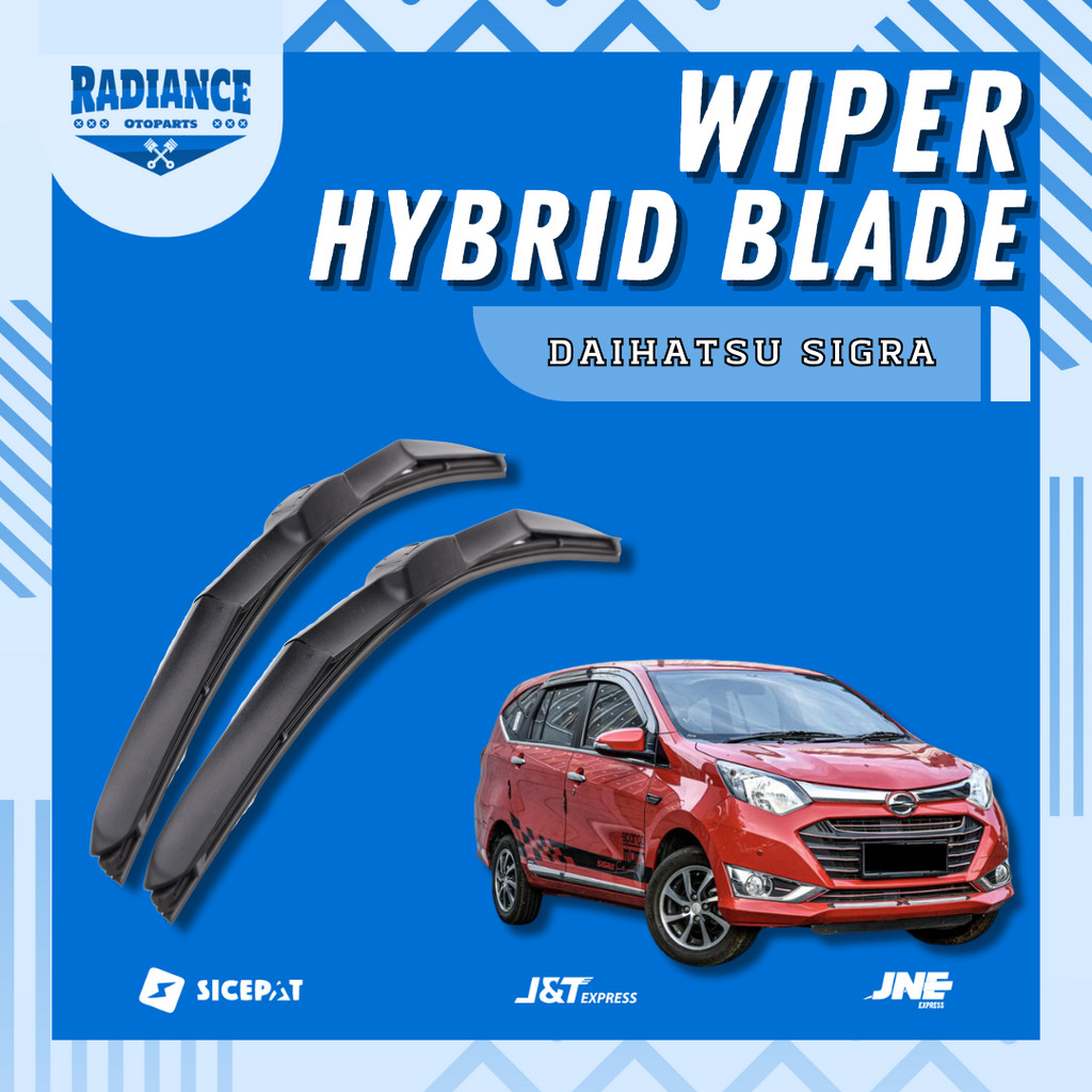 Wiper Mobil Hybrid Daihatsu Sigra 1SET Wiper Blade Hybrid Kiri Kanan Alat Sapuan Kaca Mobil W301