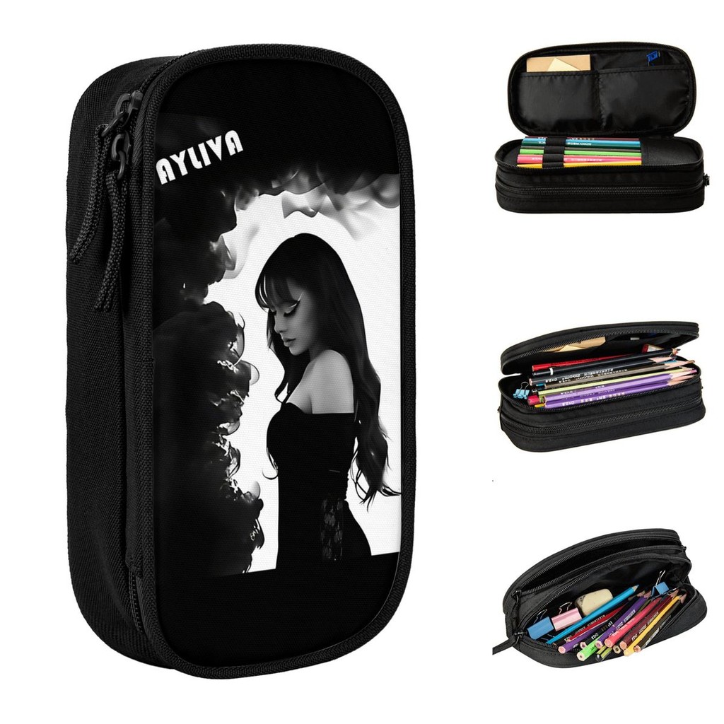 

Ayliva Retro 90s Pencil Cases Fun Pen Box Bags Girls Boys Large Storage Office Gift Pencil Box