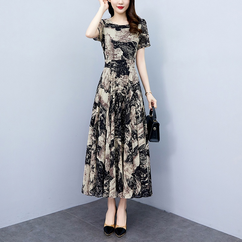 FAN Gaun Batik Elegan Terbaru/Dress Pesta Mewah  Korea