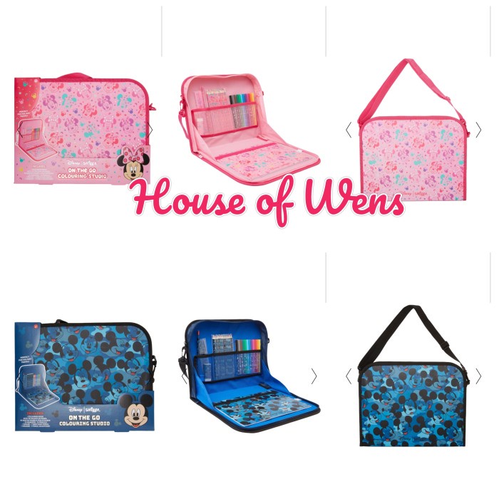 

SMIGGLE MINNIE & MICKEY MOUSE ON THE GO COLORING STUDIO - Pink Minnie