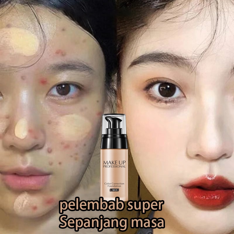 Dempul wajah tahan air concealer tahan lama Liquid foundation BB cream matte foundation murah 40g/ko