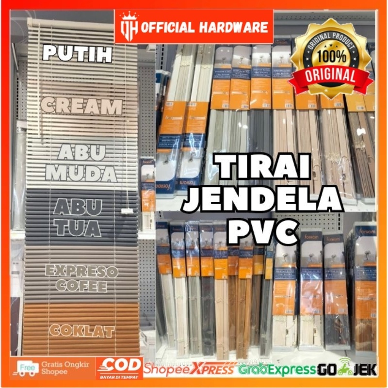 kris venetian blind/ace forhome tirai pvc/tirai jendela pvc murah