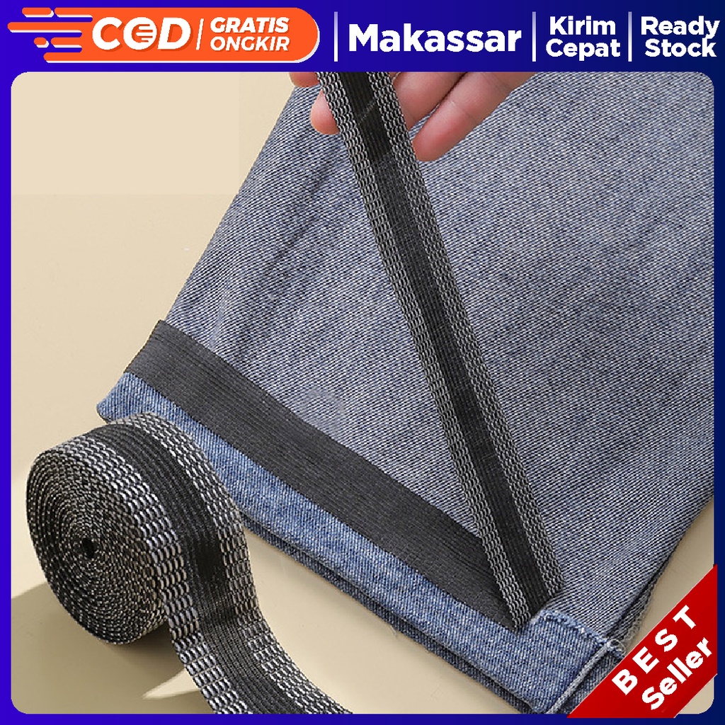 

Pemendek Celana Self Adhesive Pants Shorten Paste Iron 1 Meter - LDesign