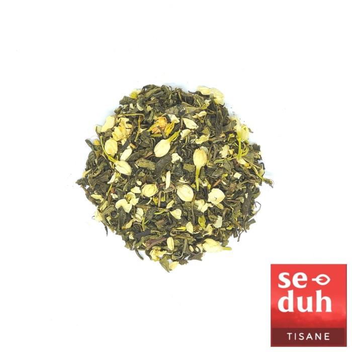 

WHITE JASMINE Tea Blend - Teh Hijau Melati /Jasmine Green Tea - 100 gram