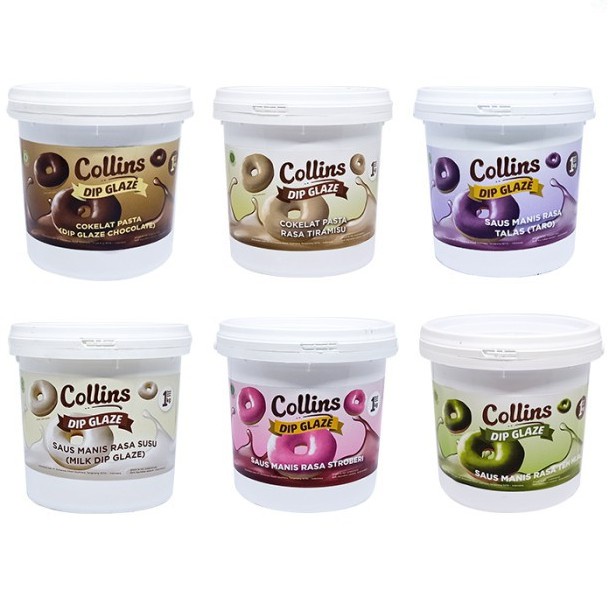

Collins Dip Glaze 5 kg Pail Industri Selai