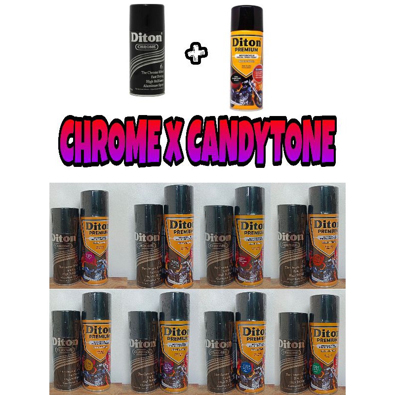 cat semprot pilok pilox diton premium chrome black chrome gold hitam chrome chrome hijau chrome kuni