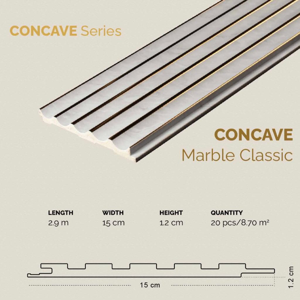 WPC GAIA Concave Series Wallpanel Kisi Kisi Dinding Kayu Wall Panel