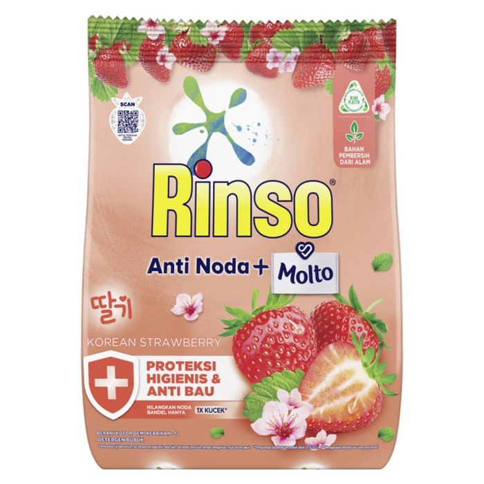 

Rinso Molto Deterjen Bubuk Korean Strawberry Powder [700 gr]