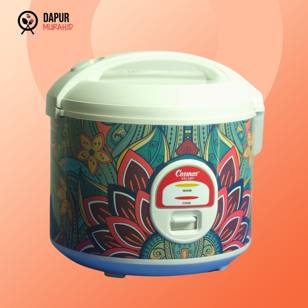 MN - Magic Com COSMOS CRJ 3301 / Rice Cooker Penanak Nasi 1,8 Liter - Alat Masak Nasi