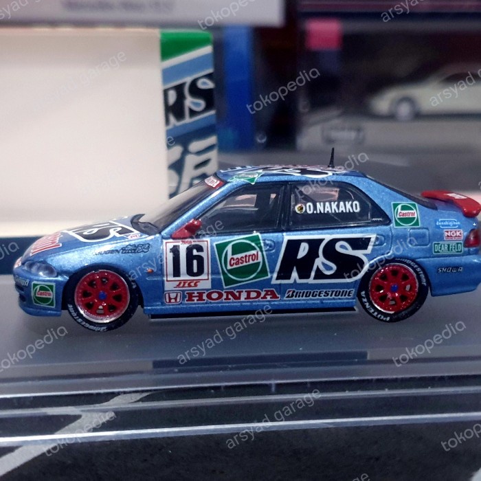 Diecast Inno64 Honda Civic Ferio #16 Castrol Mugen JTCC 1994 LP27