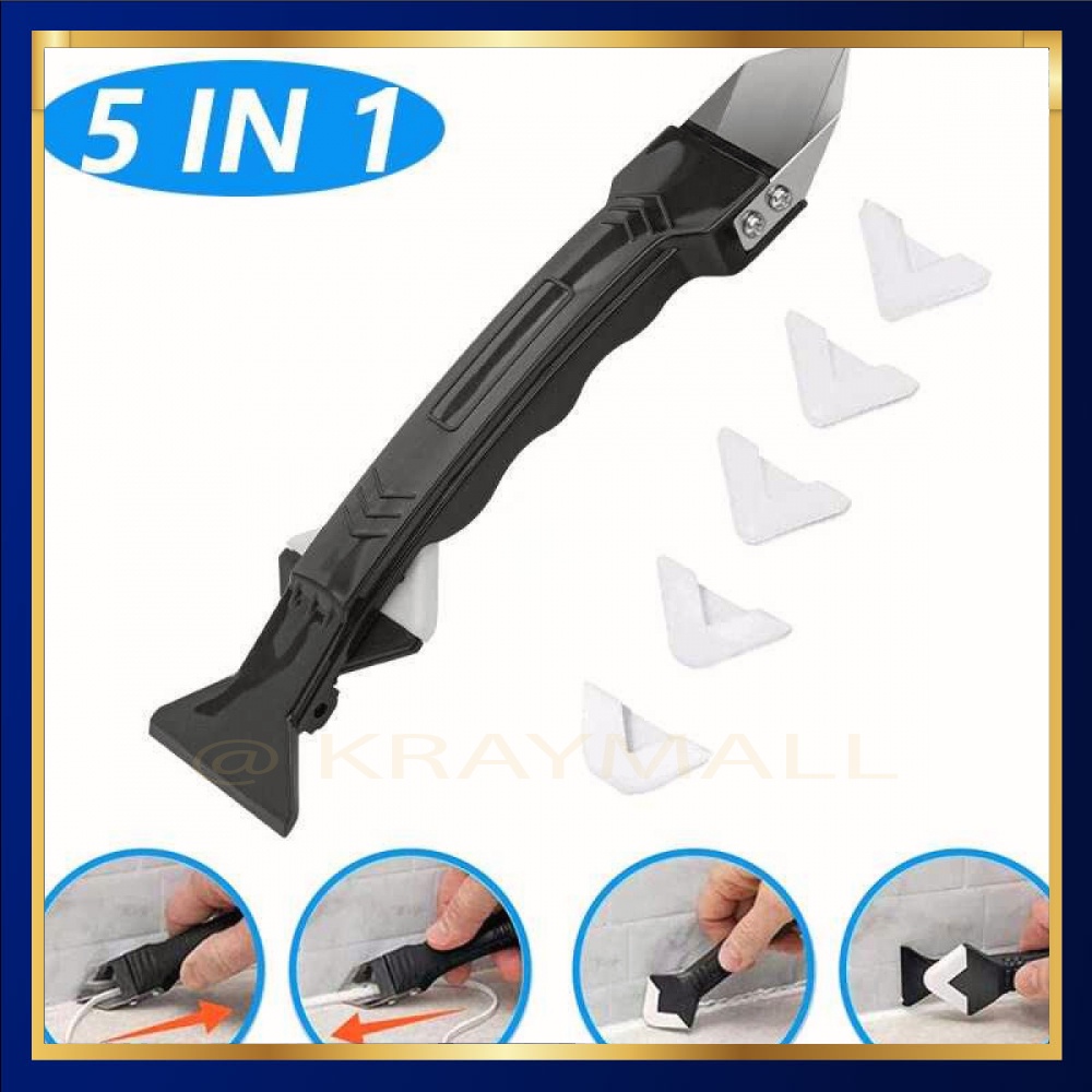 

Pembersih Perapi Lem Silikon Sealant Tool Scraper 5in1 - WL106