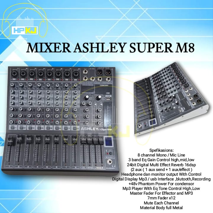 MIXER ASHLEY SUPER M8 Mixer Ashley SUPER M 8 8channel
