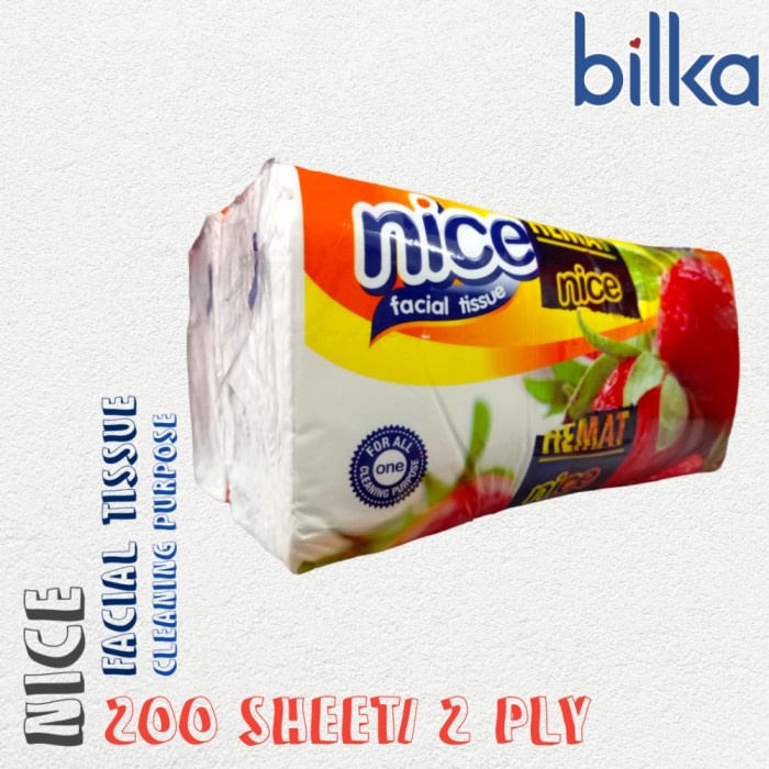 NICE Facial Tissue 200 Sheet/ 2 Ply