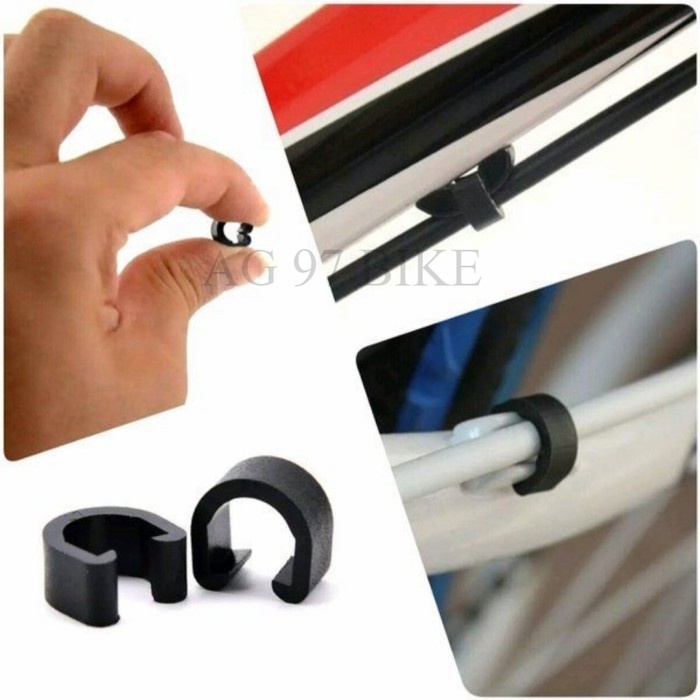 Clip Klem Kabel Frame Clem Klip Kabel Rem Shifter Housing Outer Shifter Brake Sepeda clips bucle kab