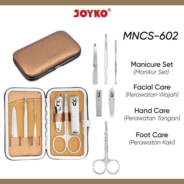 JOYKO Manicure Set Pedicure Manikur Gunting Kuku MNCS-602