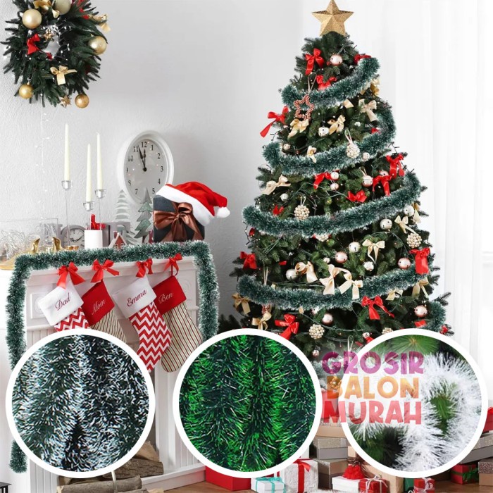 Slinger Natal Besar / Slinger Pohon Natal / Acc Dekorasi Pohon Natal