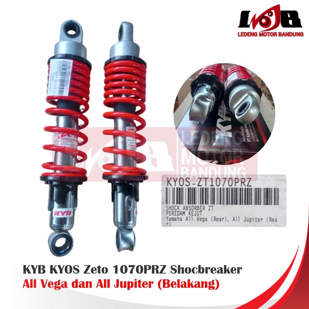 KYB KYOS Zeto Shockbreaker Belakang All Vega Jupiter Bebek 280mm
