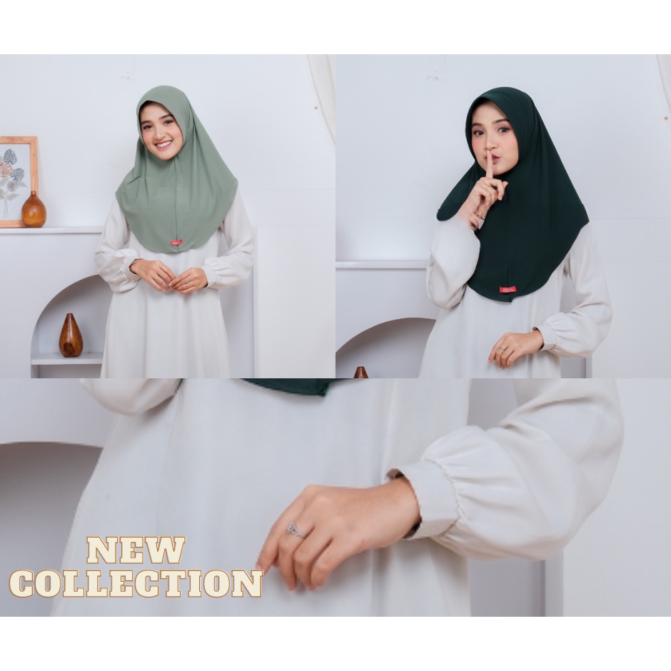 Jilbab Sport  Ameena | Kerudung Sport Menutup Dada | Hijab Instan Jersey Premium