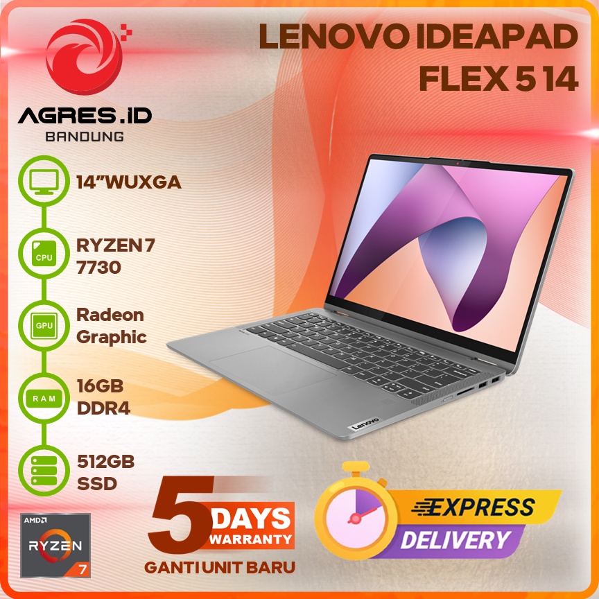 LENOVO IDEAPAD FLEX 5 14ABR8 RYZEN 7 5825U 16GB 512GB 14" WUXGA IPS TOUCH