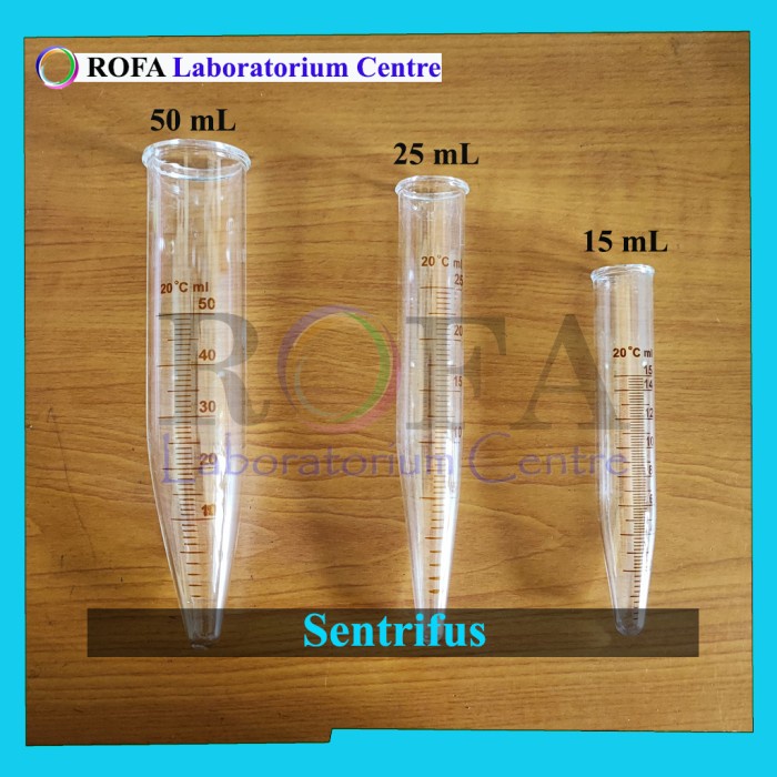Tabung Centrifuge / Centrifuge Tube / Sentrifus Kaca Pyrex