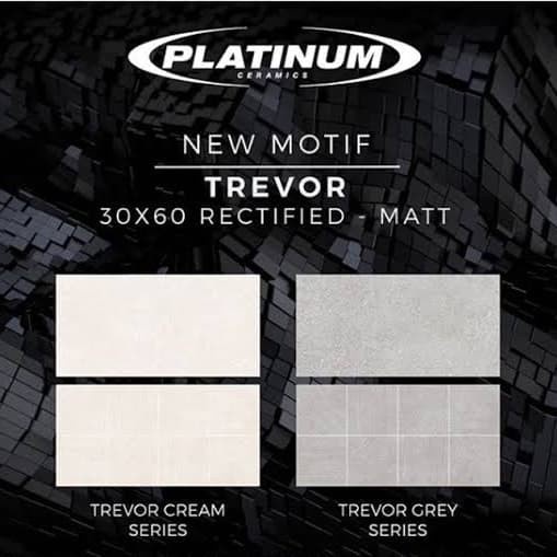KERAMIK 30x60CM PLATINUM TREVOR CREAM SERIES