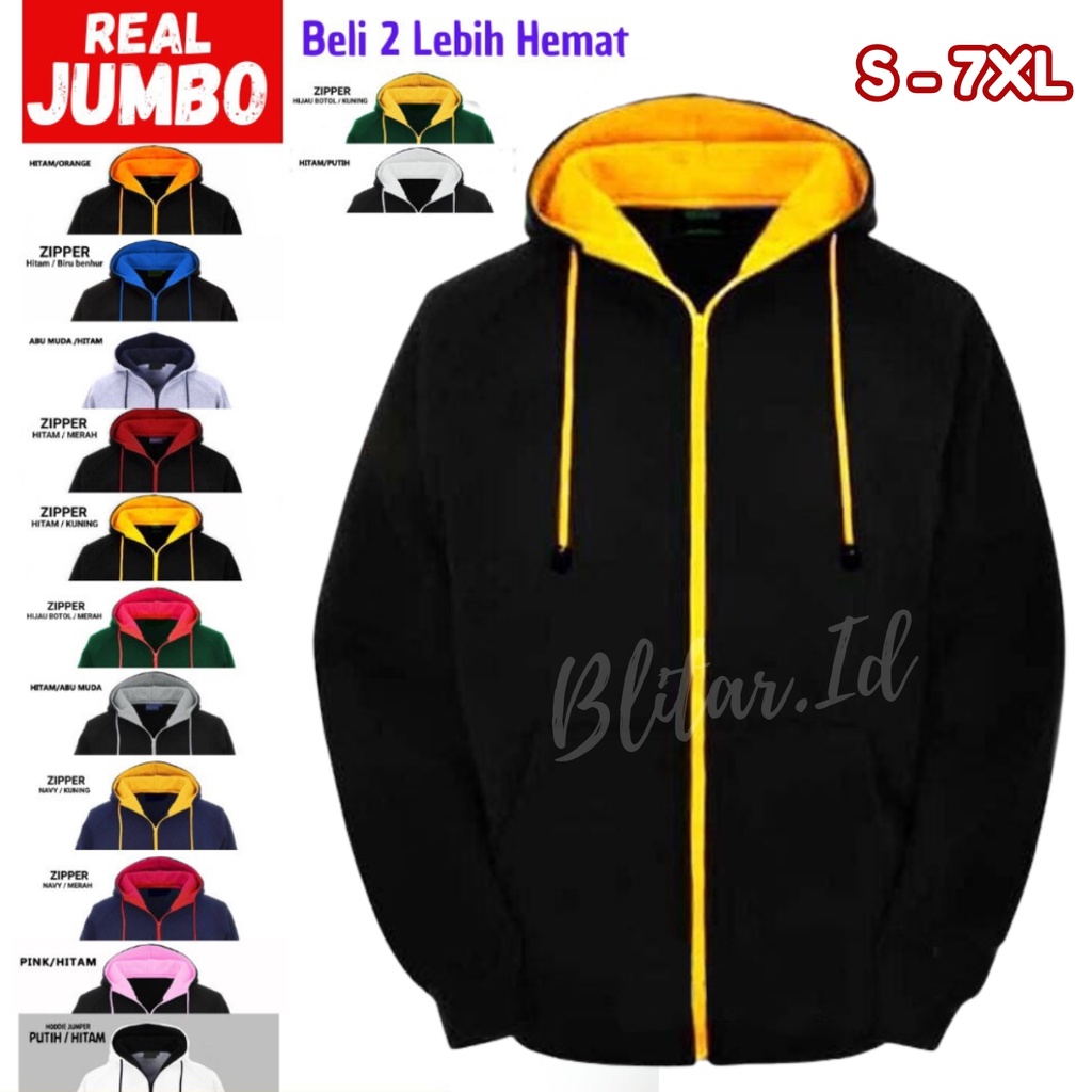 Sweater Hoodie Zipper Polos Unisex Jaket Hodie Ziper Resleting Pria Wanita Oversize Pakaian Distro C