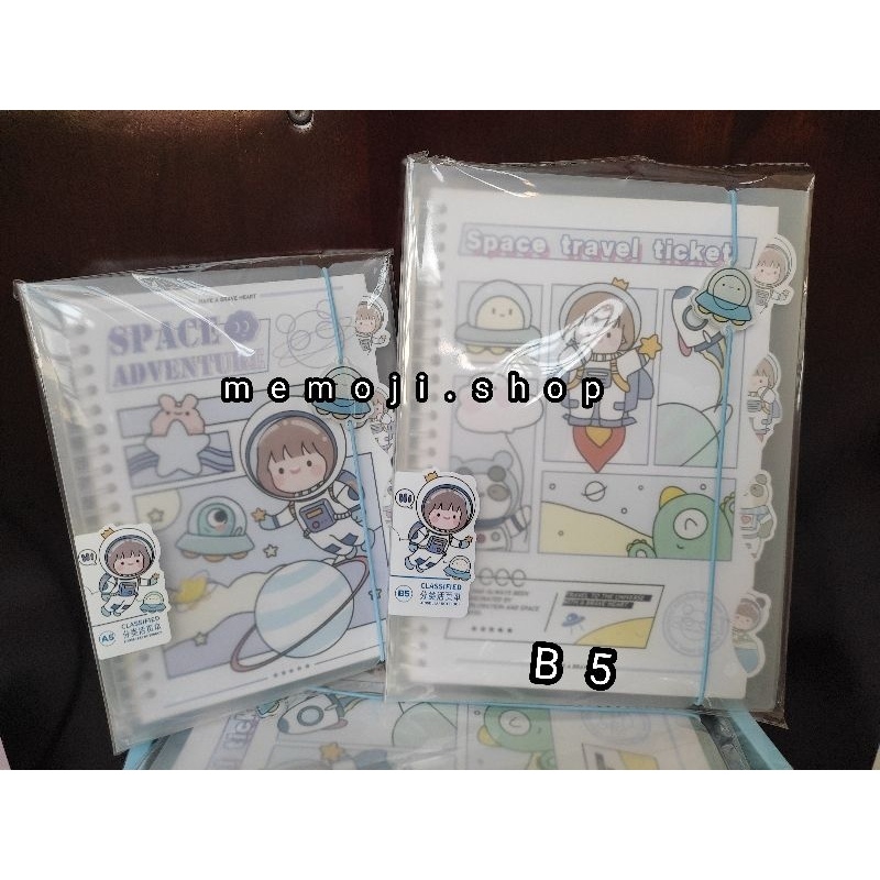 

Map Binder Ring Plastik A5 & B5 dengan loose leaf