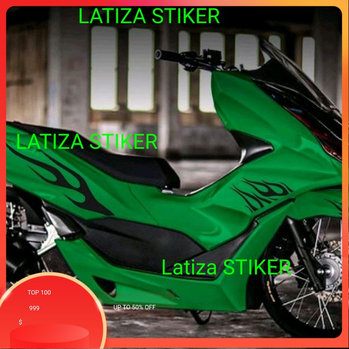 stiker V2 CUTTING STICKER STRIPING PCX NEW 160 STRIPING VARIASI PCX API HOT WHELLS striping pcx 160 