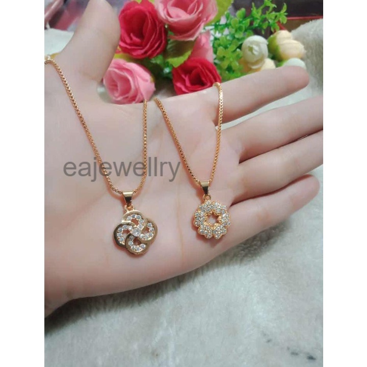 Kalung 24 karat emas asli simple perhiasan wanita dewasa xuping