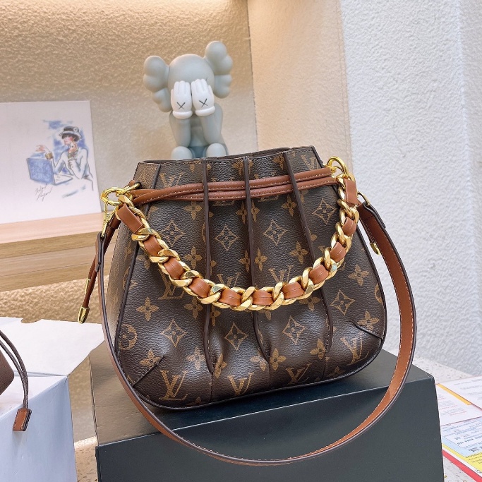 Louis Vuitton Second-hand Bucket Bag NEONOE Drawstring Bucket Bag Shoulder Bag for Women