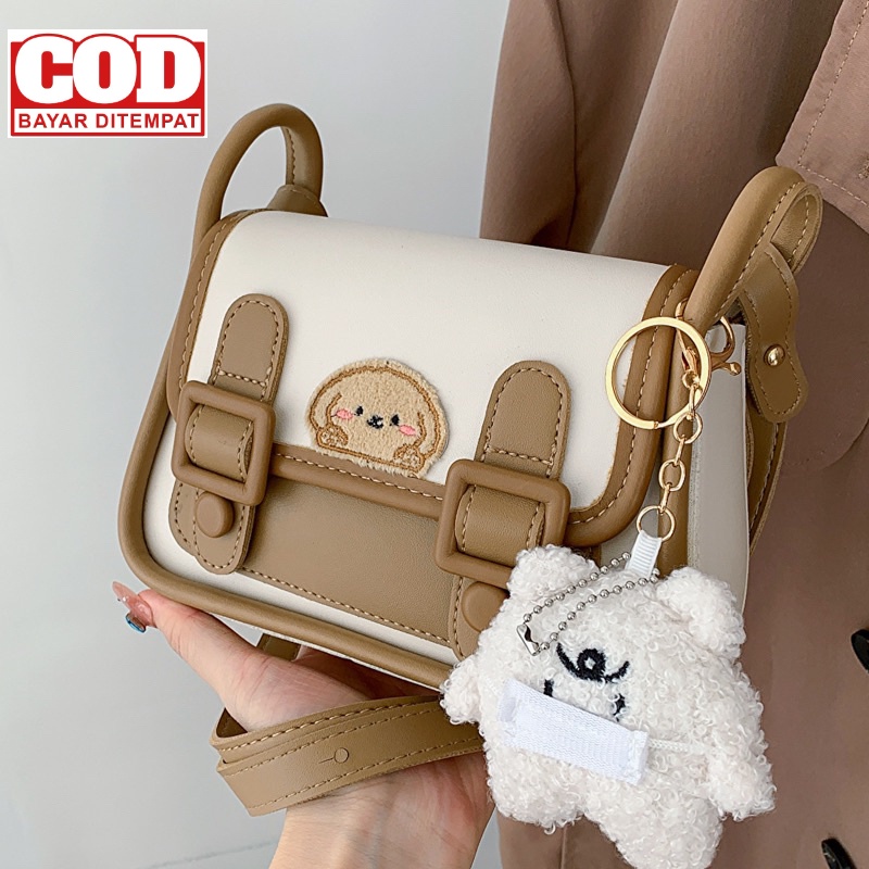 LADIESBAG - FREE GANTUNGAN TAS SELEMPANG HANDBAG WANITA  CEWEK BAG SLINGBAG SELEMPANG SHOULDERBAG KO