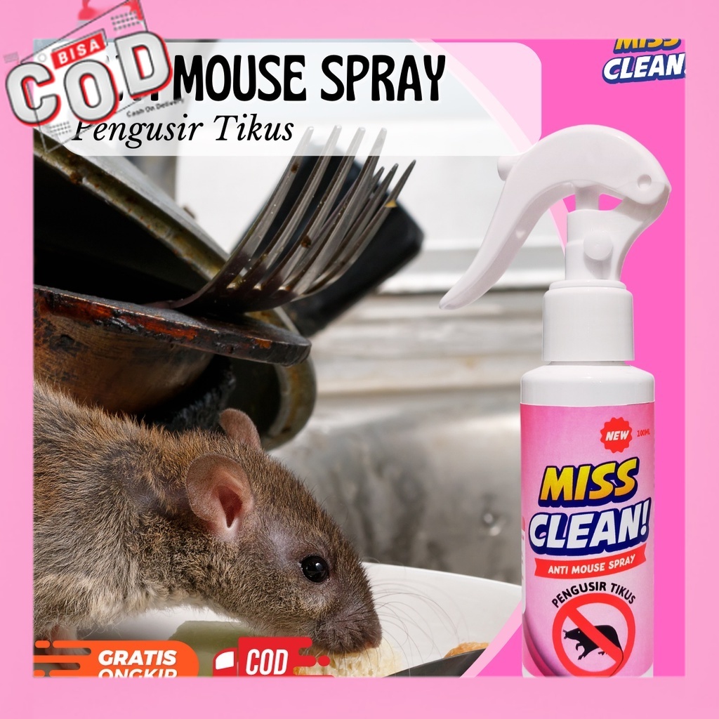 MISSCLEAN Cairan Pengusir Bukan Racun Obat Pembasmi Anti Tikus di rumah mobil paling ampuh Bisa COD 