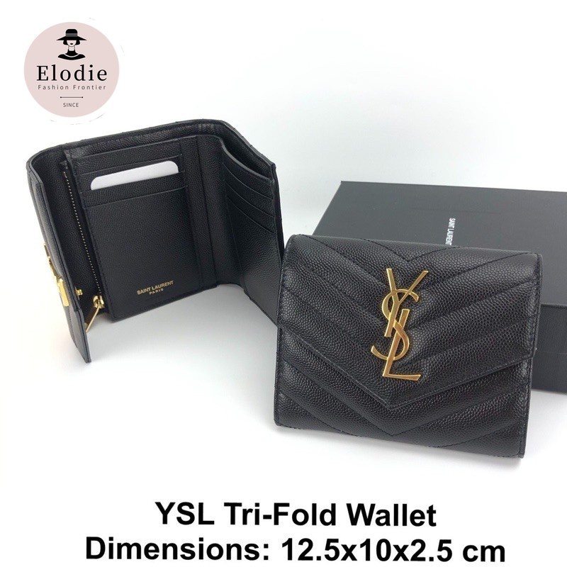 You're damn right. 100% Ysl Tri-fold Wallet genuine