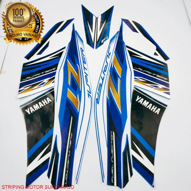 (ORI) striping yamaha jupiter z1 115 2016 2017 biru list body motor berkualitas termurah terbaik KUA