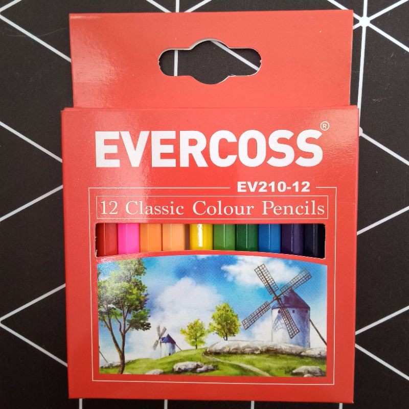 

Classic Colour Pencil / Pensil Warna Evercoss 12 Warna Pendek