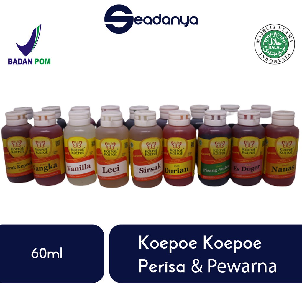 

Pasta Koepoe Koepoe Semua Rasa - Perisa dan Pewarna Makanan - 60ml