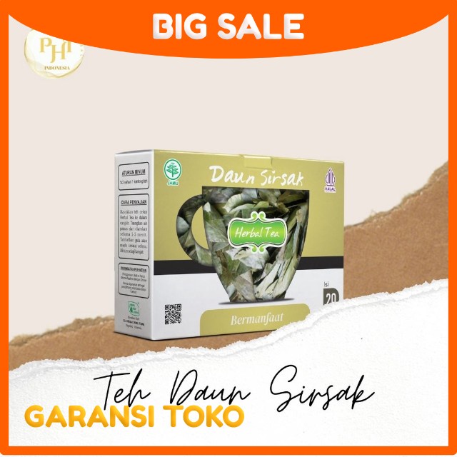 

Hiu Teh Celup Daun Sirsak (20sachet) Pengobatan kista mioma kanker dan prostat