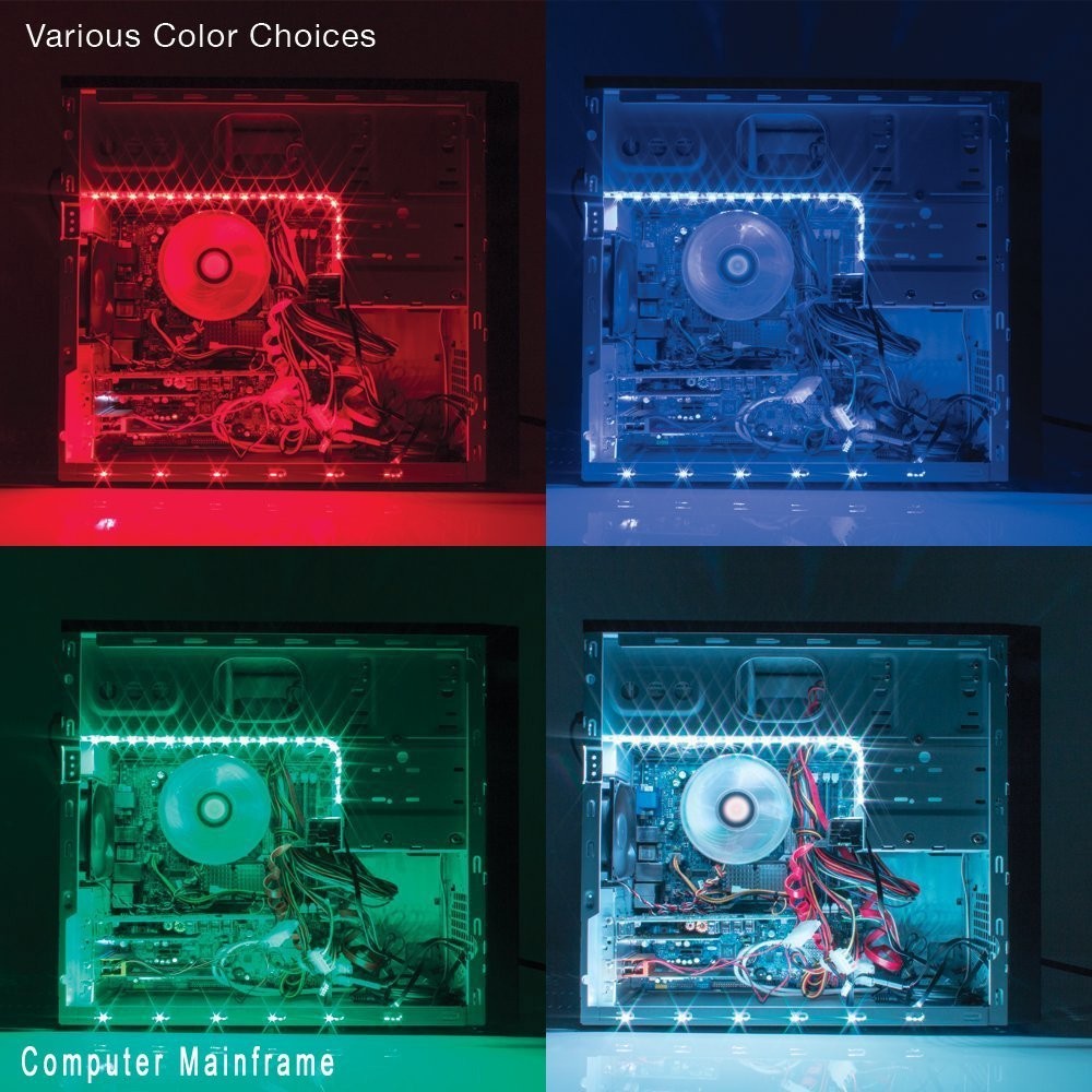 Waterproof RGB LED Strip 5050 90cm with 5V USB Lights Controller