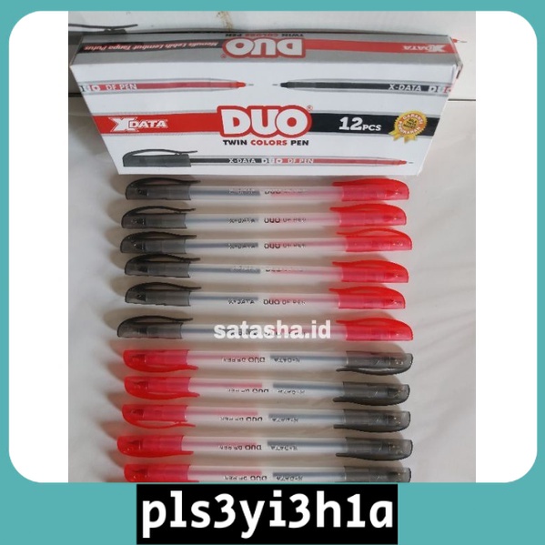 

SATASHA.ID BOLPEN X DATA DUO BOLPEN BOLAK BALIK 12 PCS