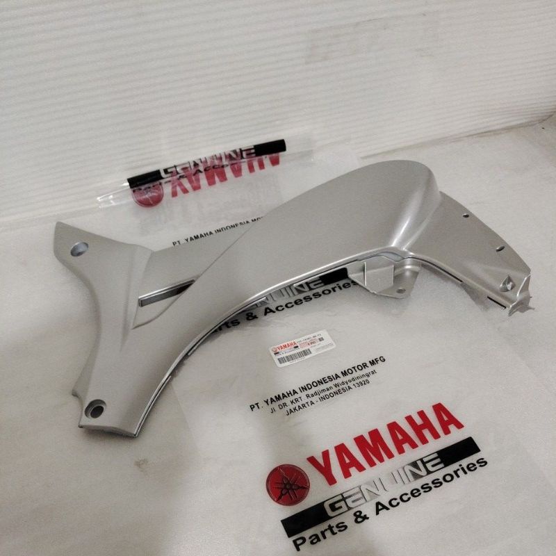 COD Sayap Legshield Leksil Dalam Kiri Yamaha Jupiter Z 2006 burhan Silver Original ASLI-ADASTOKNYA