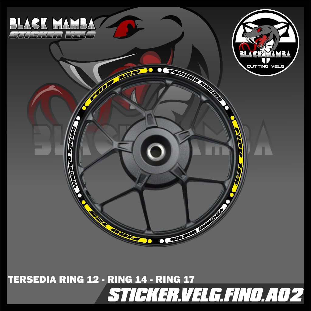 STICKER VELG FINO- STIKER LIS LIST VARIASI BAN/VELG YAMAHA FINO A02