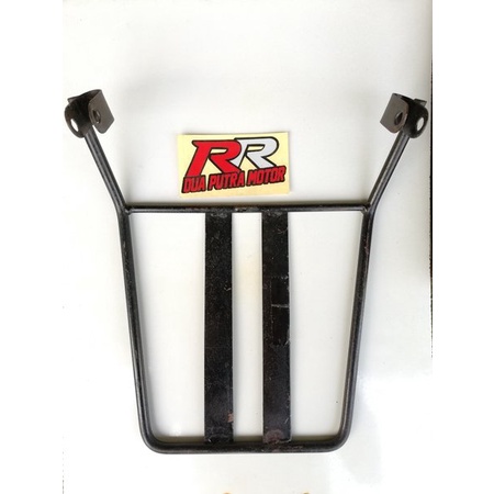 besi brecket breket bracket braket behel dudukan box bok bagasi bahasi belakang honda supra x 100 la