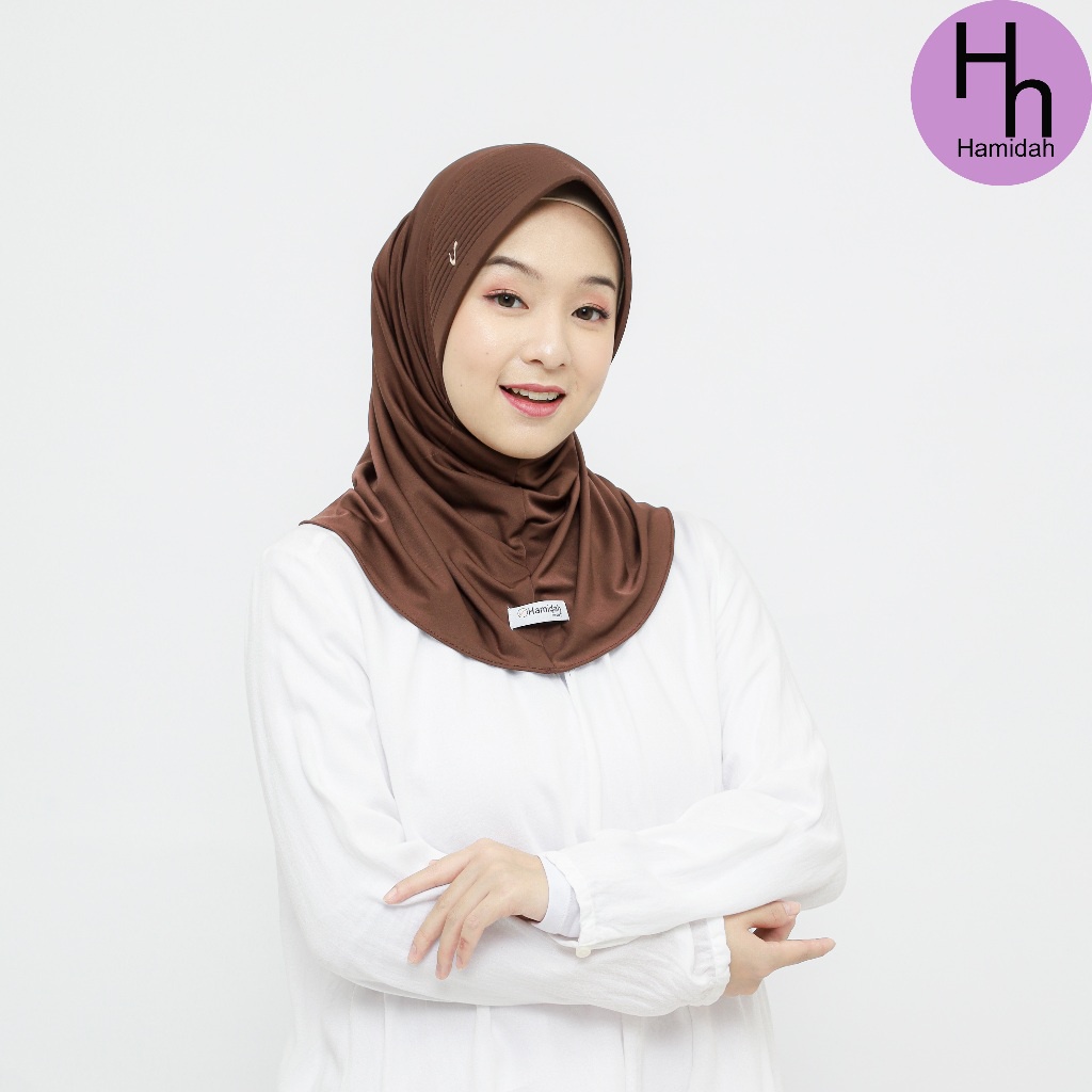 HIJAB BERGO SPORTY HAMIDAH PAD BESAR BAHAN JERSEY