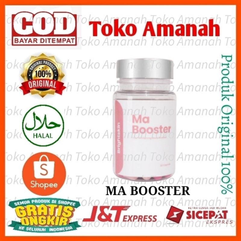 Ma Booster Whitening Kapsul Pemutih Badan Suplemen Pemutih Badan isi 30 kapsul aman cepat dan efekti