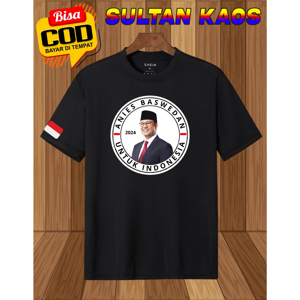 -Anies For President Sultankaos89 Baju Anies For Presiden/Kaos Simpatisan Anies 2024/Kaos Pemilu 202