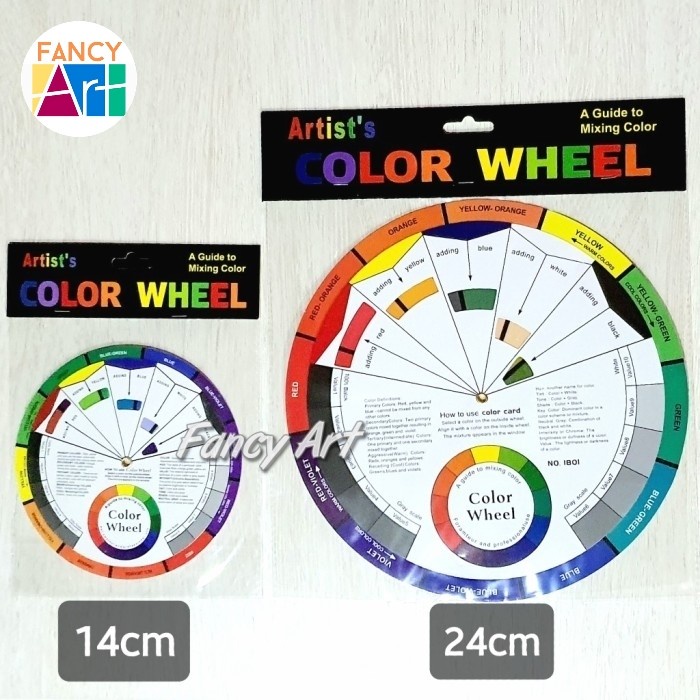 

[[ JS - BEST SELLER ]] Cakra Warna Pocket Color Wheel Circle for Mixing Guide - 24 cm